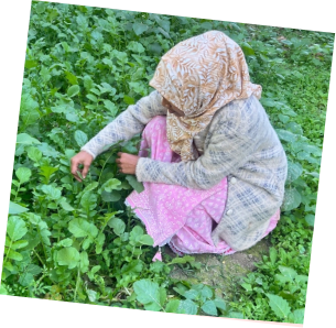 Young woman farming